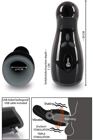 REBEL Means Gear male masturbator vibrating