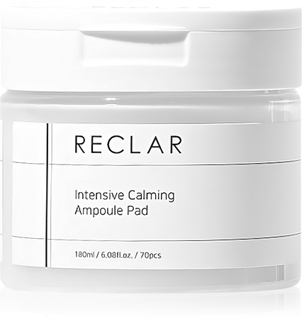 RECLAR Calming Ampoule Pads esfoliante em disco de algodão