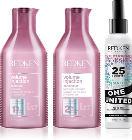 Redken Volume Injection výhodné balení pro objem vlasů