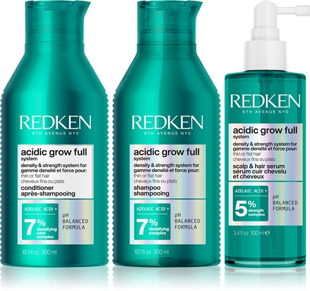 Redken Acidic Grow Full System rinkinys plaukų tankumui atkurti