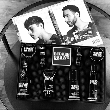 Redken Brews hairspray with extra strong hold