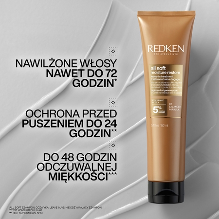 Redken All Soft pielęgnacja wzmacniająca bez spłukiwania odżywienie i nawilżenie