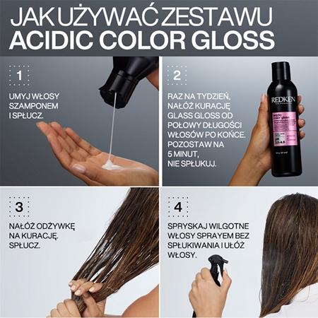 Redken Acidic Color Gloss szampon rozświetlający do włosów farbowanych