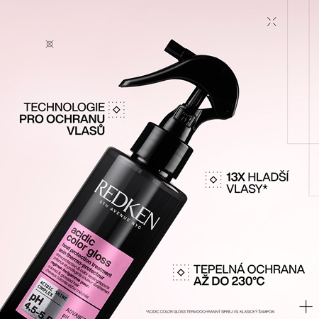 Redken Acidic Color Gloss sprej pro ochranu vlasů před teplem pro barvené vlasy