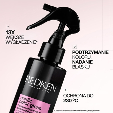 Redken Acidic Color Gloss spray chroniący włosy przed wysoką temperaturą do włosów farbowanych