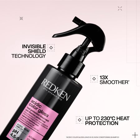 Redken Acidic Color Gloss sprej pro ochranu vlasů před teplem pro barvené vlasy