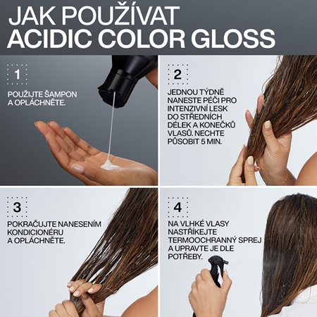 Redken Acidic Color Gloss sprej pro ochranu vlasů před teplem pro barvené vlasy