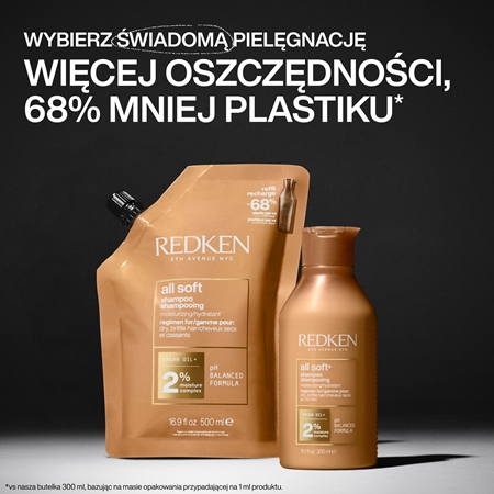 Redken All Soft szampon odżywczy do włosów suchych i łamliwych