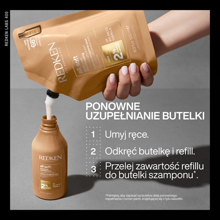 Redken All Soft szampon odżywczy do włosów suchych i łamliwych