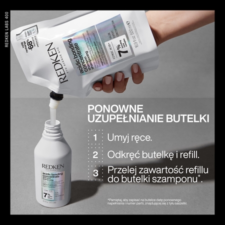 Redken Acidic Bonding Concentrate szampon wzmacniający do włosów słabych