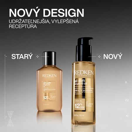 Redken All Soft vyživujúci olej pre suché a slabé vlasy