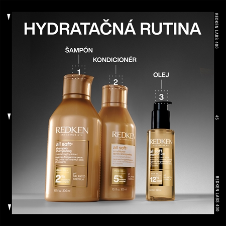Redken All Soft vyživujúci olej pre suché a slabé vlasy