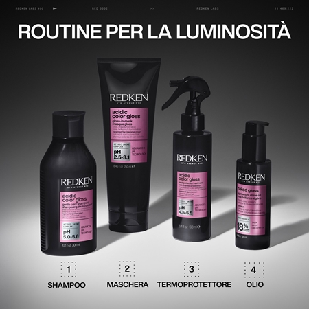 Redken Acidic Color Gloss Gloss-in-Mask maschera per capelli nutriente e idratante per capelli brillanti e morbidi