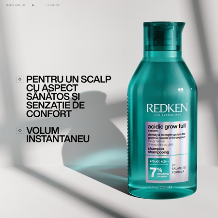 Redken Acidic Grow Full System Shampoo Sampon pentru par deteriorat si slab pentru a restabili densitatea parului