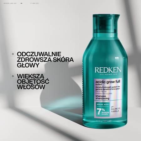 Redken Acidic Grow Full System Shampoo szampon do włosów osłabionych i zniszczonych stymulujący wzrost nowych włosów