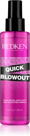 Redken Quick Blowout Hitzeschutzspray für Behandlungen mit Haarglätter und Lockenstab für ein schnelleres Föhn-Styling