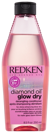 Redken Diamond Oil Glow Dry balsam pentru păr ușor de pieptănat cu efect iluminator
