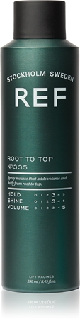 REF Styling Root to Top Mousse For Volume From Roots for natural hold and shine