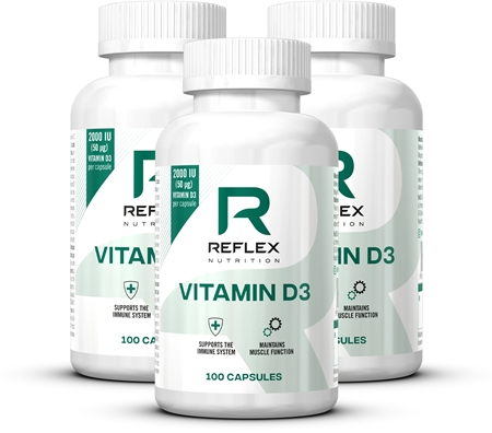 Reflex Nutrition Vitamin D3 100 pcs kapsle s vitamínem D
