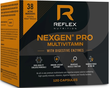 Reflex Nutrition Nexgen® Multivitamin PRO with Digestive Enzymes kapsle s trávícími enzymy