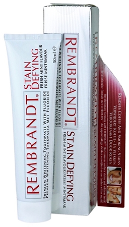 Marke
 Rembrandt Stain Defying bleichende Zahnpasta