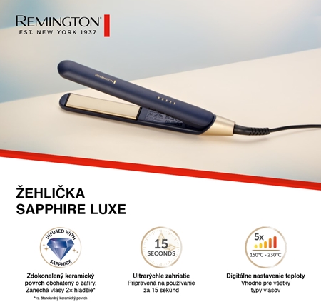 Remington Sapphire Luxe S5805 Straightener žehlička na vlasy
