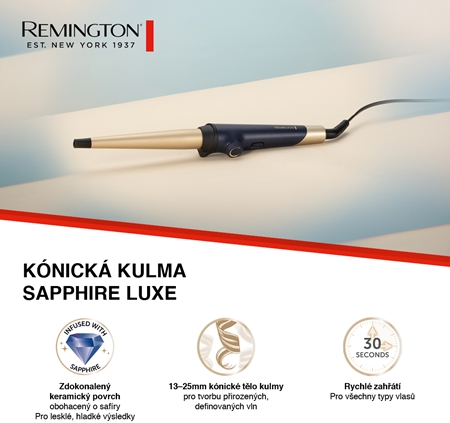 Remington Sapphire Luxe CI5805 Curling Wand kónická kulma