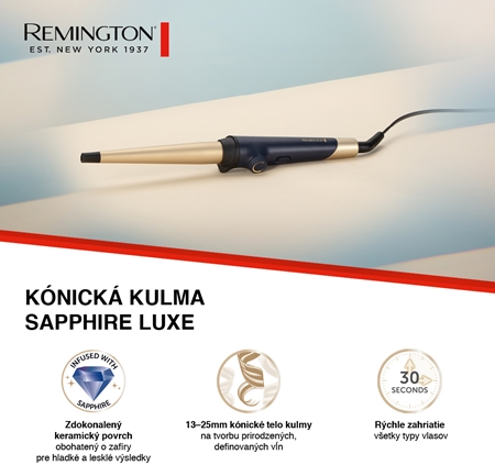 Remington Sapphire Luxe CI5805 Curling Wand kónická kulma