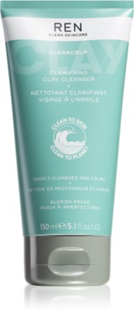 REN ClearCalm  Clarifying Clay Cleanser nettoyant peaux sensibles