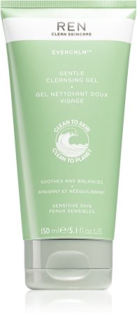 REN Evercalm Gentle Cleansing Gel gel nettoyant doux pour peaux sensibles et irritées
