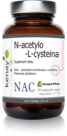 Kenay N-acetylo-L-cysteina NAC 150mg kapsułki dla detoksykacji organizmu
