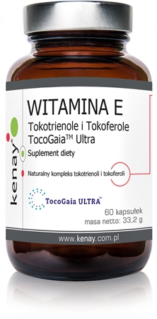 Kenay Witamina E Tokotrienole i Tokoferole TocoGaia™ Ultra kapsułki do ochrony komórek przed stresem oksydacyjnym