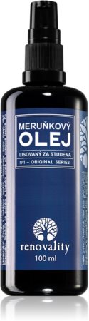 Renovality Original Series Meruňkový olej λάδι βερίκοκου ψυχρής πίεσης για όλους τους τύπους επιδερμίδας ακόμα και ευαίσθητης