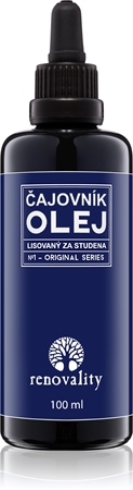 Renovality Original Series Olejek z drzewa herbacianego tłoczony na zimno olejek do twarzy do skóry dojrzałej