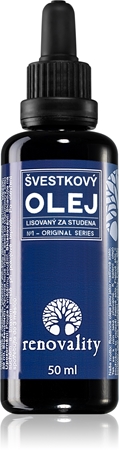 Renovality Original Series Švestkový olej lisovaný za studena pleťový olej pro suchou až citlivou pleť