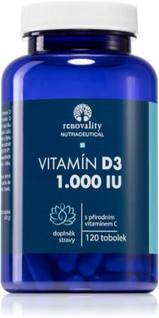Renovality Vitamín D3 1000 I.U + vitamín C tobolky pro podporu imunitního systému