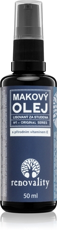 Renovality Original Series Olej makowy z naturalną witaminą E olejek do twarzy do wszystkich rodzajów skóry