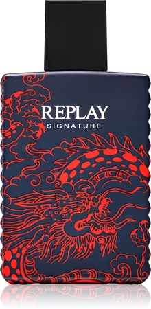 Replay Signature Red Dragon For Man Eau de Toilette para homens