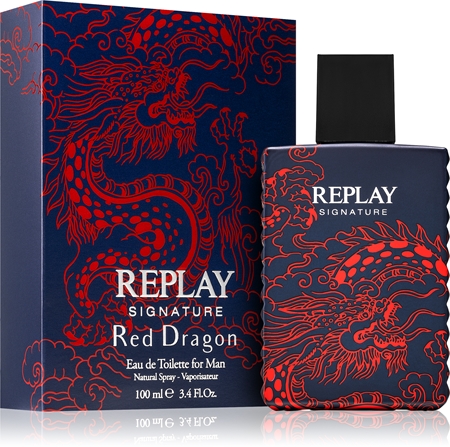 Replay Signature Red Dragon For Man Eau de Toilette para homens
