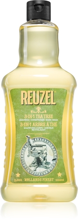 Reuzel Tea Tree 3 in1 Shampoo, Conditioner & Body Wash for men