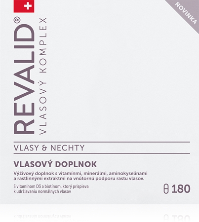 Revalid Vlasový komplex Vlasy a Nechty kapsuly na podporu rastu vlasov a kvalitu nechtov