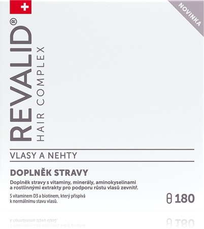 Revalid Hair Complex Vlasy a Nehty kapsle pro podporu růstu vlasů a kvalitu nehtů