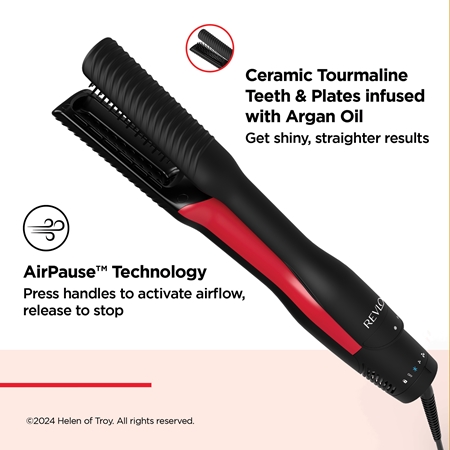 Revlon Beauty Salon One-Step Air Straightener Dryer & Styler straightening hair brush