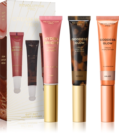 Revolution PRO Cream Wand Trio coffret cadeau visage teinte Medium