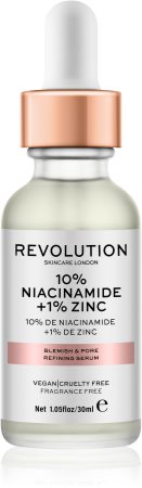 Revolution Skincare Niacinamide 10% + Zinc 1% szérum a kitágult pórusokra