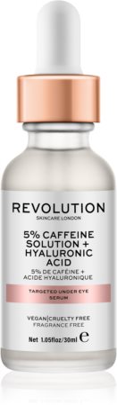 Revolution Skincare Caffeine Solution 5% + Hyaluronic Acid sérum contour des yeux