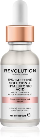 Revolution Skincare Caffeine Solution 5% + Hyaluronic Acid Serum für den Augenbereich