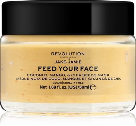 Revolution Skincare X Jake-Jamie Coconut, Mango & Chia Seed λαμπρυντική μάσκα προσώπου
