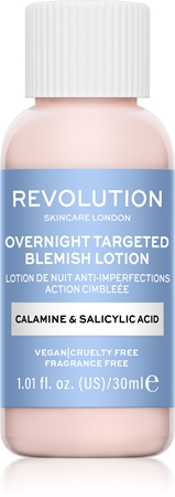 Revolution Skincare Blemish Calamine & Salicylic Acid cuidado para tratamento local do acne para a noite