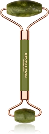 Deni Carte Anti-Aging Facial Massage Roller - Massaggiatore Viso Giada, Nero - Foto 2